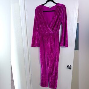 Vevet pink jumper